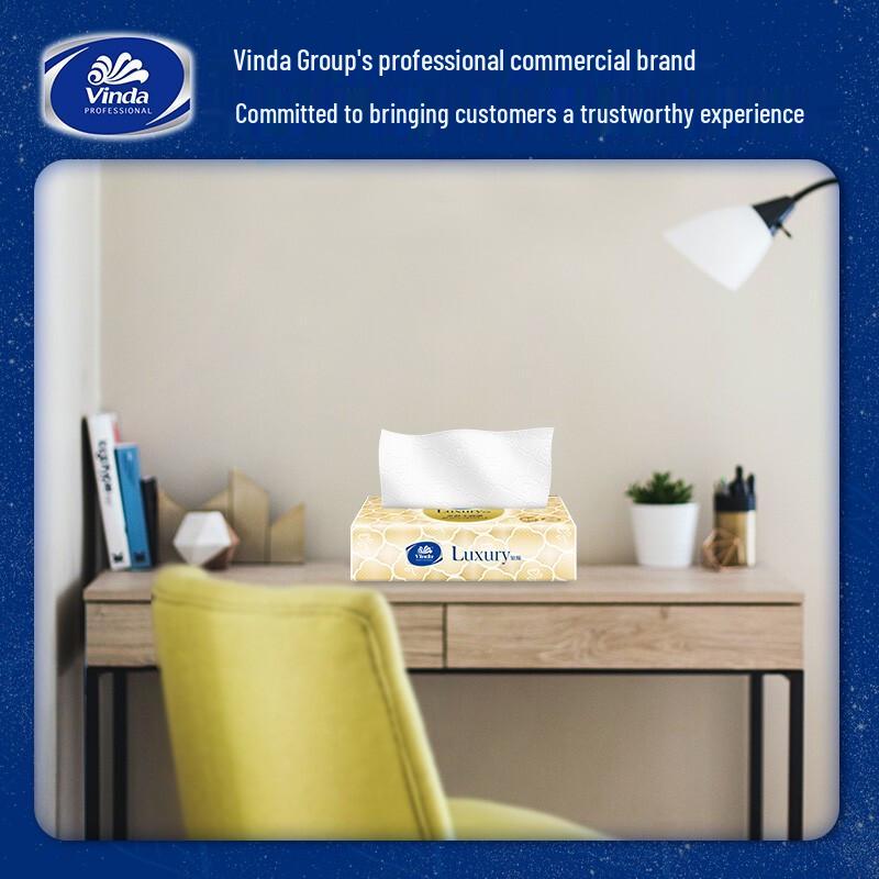 Vinda 3-Ply Unscented Facial Tissues