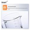 Anserui Graduated Glass Beaker with Handle (2-Pack)