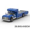 Klassischer Tieflader Modellbausteine Set Sammlerfahrzeug Jungen Montage Bohranlage Flachbett LKW Spielzeug Bausteine Geschenk