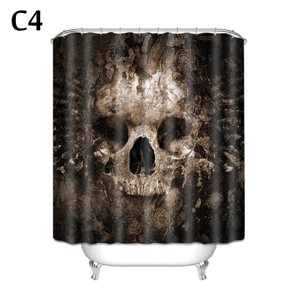 Halloween Shower Curtain Waterproof Bathroom Curtains Horror Bloody Hands Bath Curtain With Hooks For Help Me Scary Home Decor