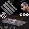 (ColorBlack)Professional Combs Aerospatial Aviation Aluminum Metal Cutting Comb Hairdressing Barbers Salon Comb
