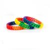 Silicone Hollow Out Wristband Jewelry Hollow Bracelet Rainbow Bangle Rainbow Wristband  Men Women