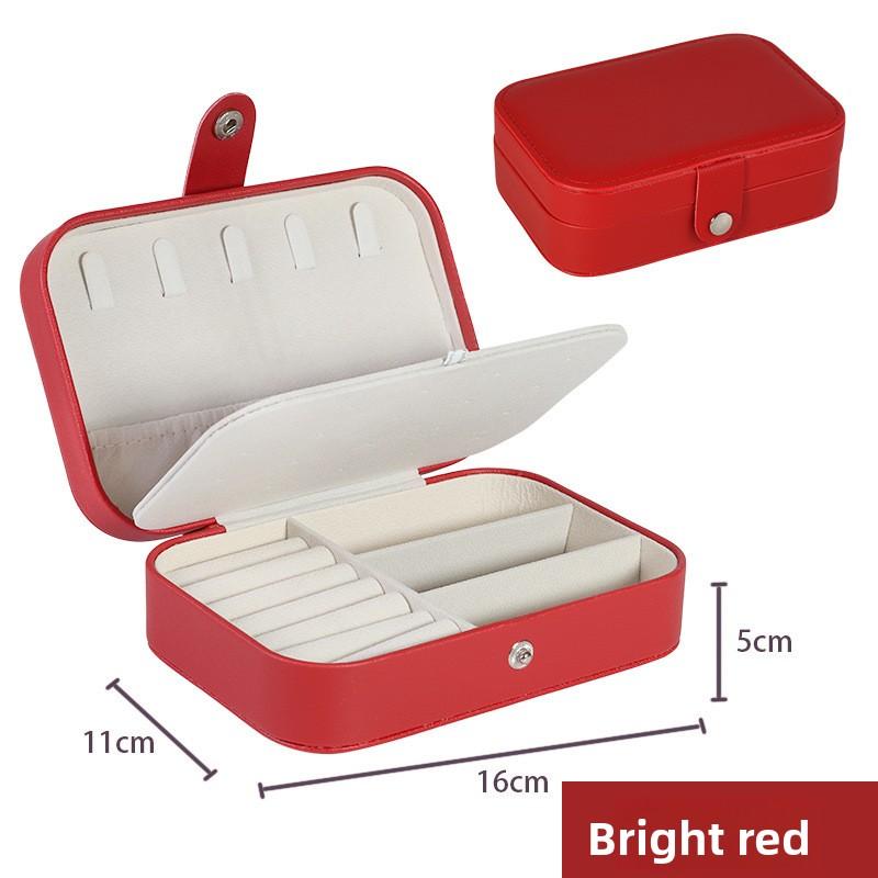 Portable Travel Girl Jewelry Storage Box, Necklace, Ring and Earring Storage Box, Double-layer Home Accessory Box, Jewelry Box