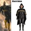 Adam Black Cosplay Costume Hooded Cloak Jumpsuit Set Halloween Adult Kids Mens