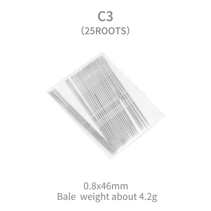 25Pcs Multi-Size Big Eye Hand Sewing Needle Home Sewing Steel Needle Cross-Stitchs Hand Embroidery Clothes Needles