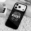 Rugby Ball Shockproof Phone Case for iPhone 17 Air 16e 15 11 12 14 13 Pro Max Cover Coque