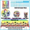 Game DANDYS World Theme Birthday Party Supplies Decoration Disposable Tableware Dandy's DIY Balloon Plate Cup Backdrop Kid Gift