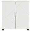 Bathroom Cabinet with Storage Glossy White 61 x 35 x 64 cm