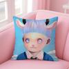 Whimsical Japanese Abstract Art Cute Emo HHikari Shimoda Cushion Cover Pillow Case Soft Skin Friendly Fabric  Concealed Zipper