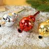 1pcs 23cm Christmas Tree Topper Red Gold Silver Tip Shaped Ornament Gourd Ball Hanging Pendant Xmas Decor For Home 2025 Navidad