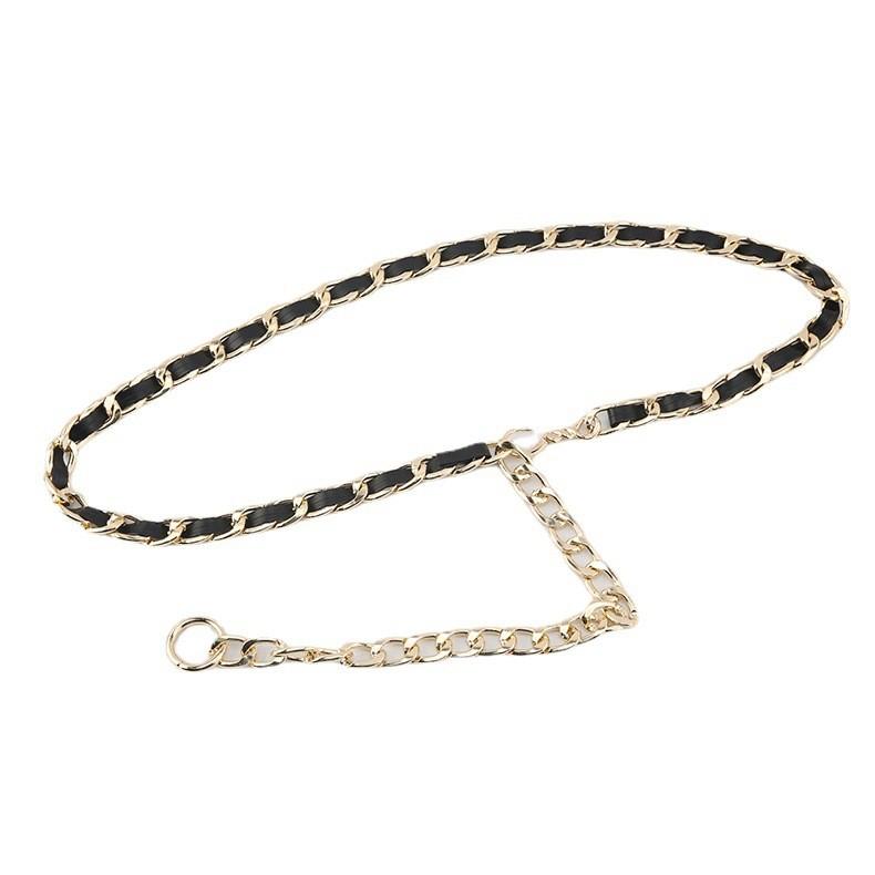 Women Hip Hop Metal Belt With Embedded Elements For Streetwear And Casual Outfits