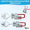 8 Pieces Toggle Latch Clamps Heavy Duty, Hardware Practical, Pull Hasp latches Adjustable for