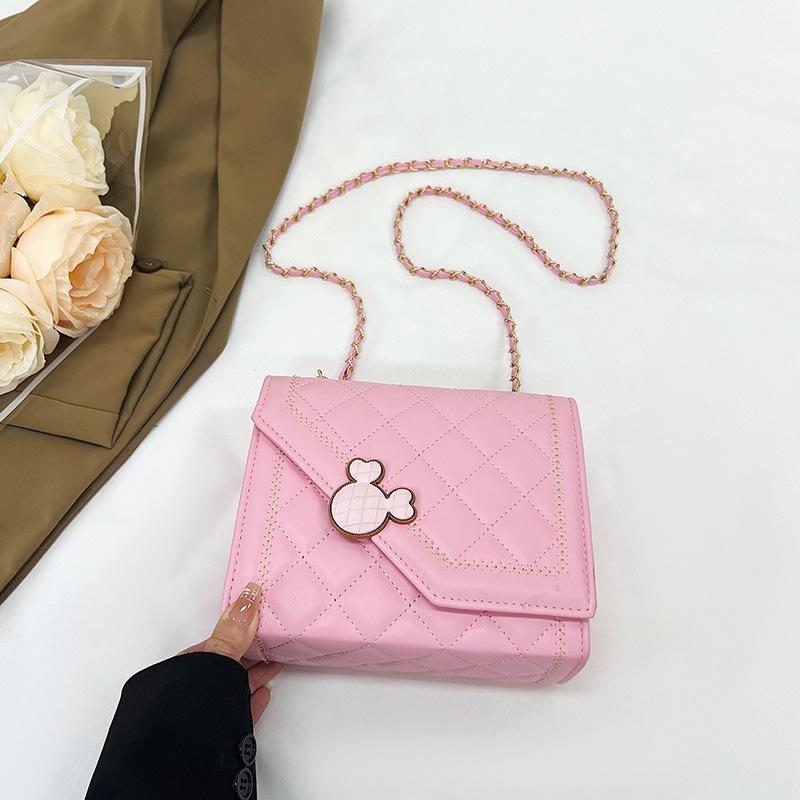 Women's New Chain Shoulder Bag Simple Casual Crossbody Bag Fashion Trendy Small Square Bag