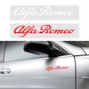 2pcs PVC Car Emblem Stickers Body Trunk Badge Decoration Decal For Giulietta Mito 159 Giulia Stelvio 147 Accessories