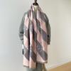 Geometric Square Slash Kitten Decorative Animal Sweet And Cute Xiaoqing Fresh Wind Autumn And Winter Women'S Imitation Cashmere Scarf