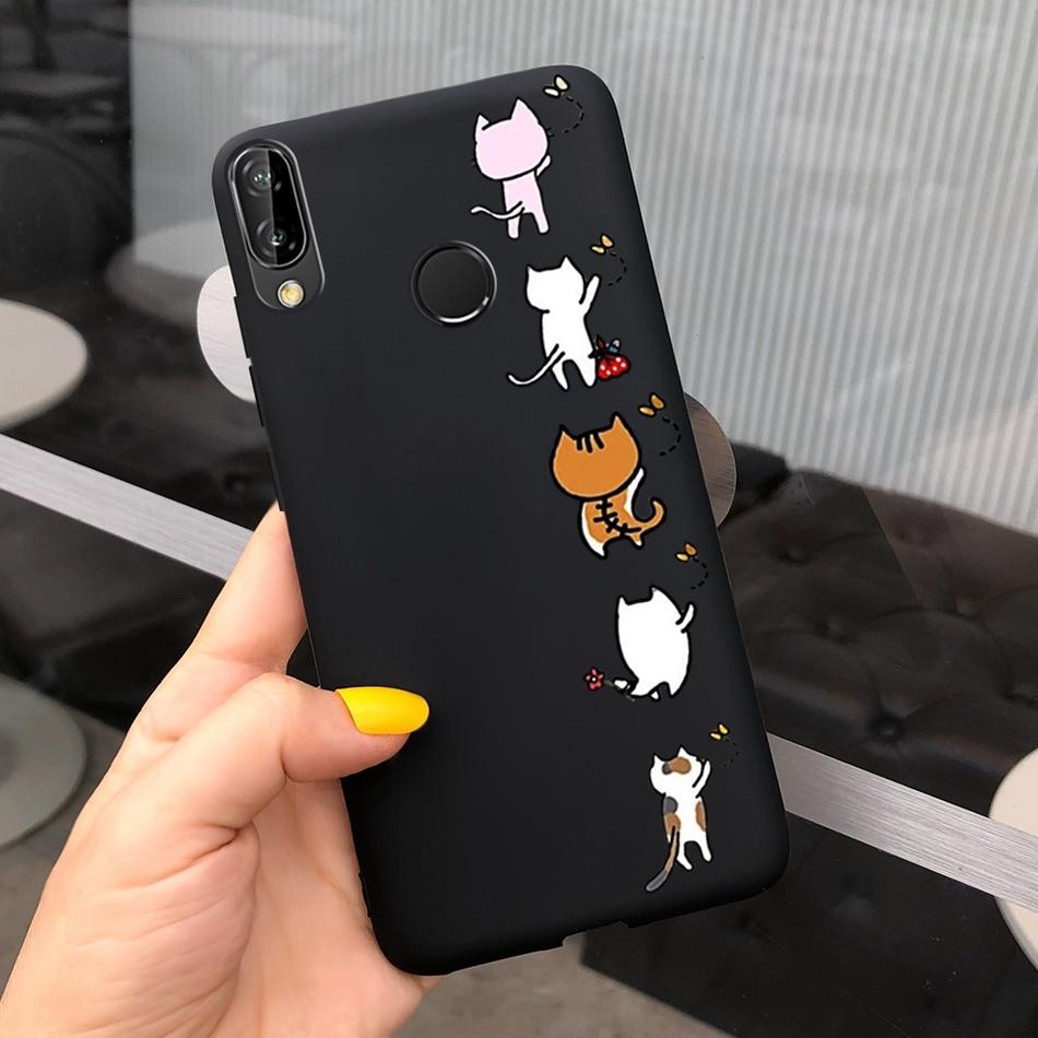 For Huawei P20 Lite Case Nova 3e ANE-LX1 ANE-LX2 Cute Cartoon Candy Color Silicone Phone Cases For Huawei P20lite Soft TPU Cover