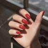 Removable Solid Color Wearable Nail Tips - Set of 24 False Nails