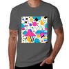 Retro 80s and 90s Pop Memphis Pattern TShirt Outdoor Sports Lightweight Tee