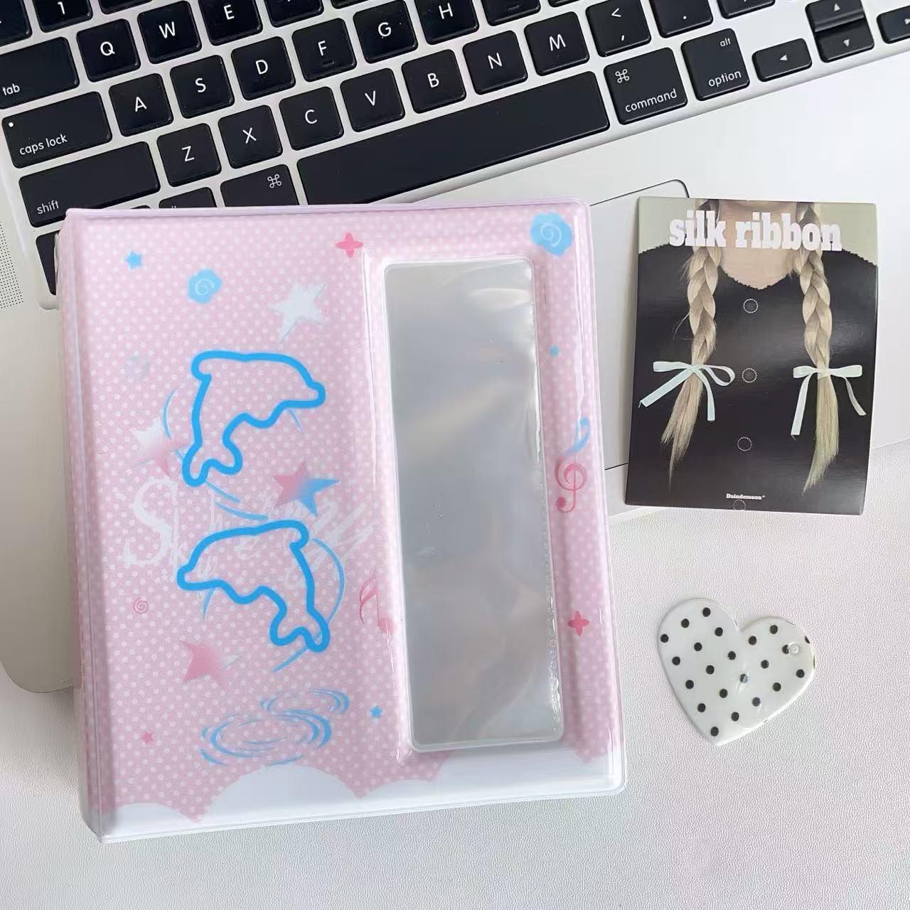 Angel Series Four-Grid Polaroid Card Holder Album: Large and Small Card Storage