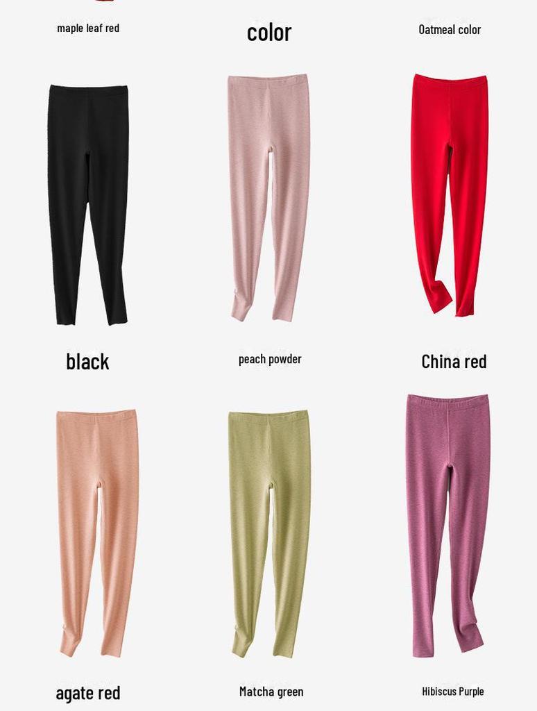Women's High-Waist Cashmere Silk Velvet Self-Heating Fleece-Lined Pants