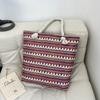Bohemian Womens Beach Tote Bag With Cotton Linen Material For Summer Travel And Casual Outings