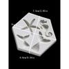 1pc-DIY Baked Large and Small Fish Tail, Sea Star, Seahorse Liquid Silicone Mold