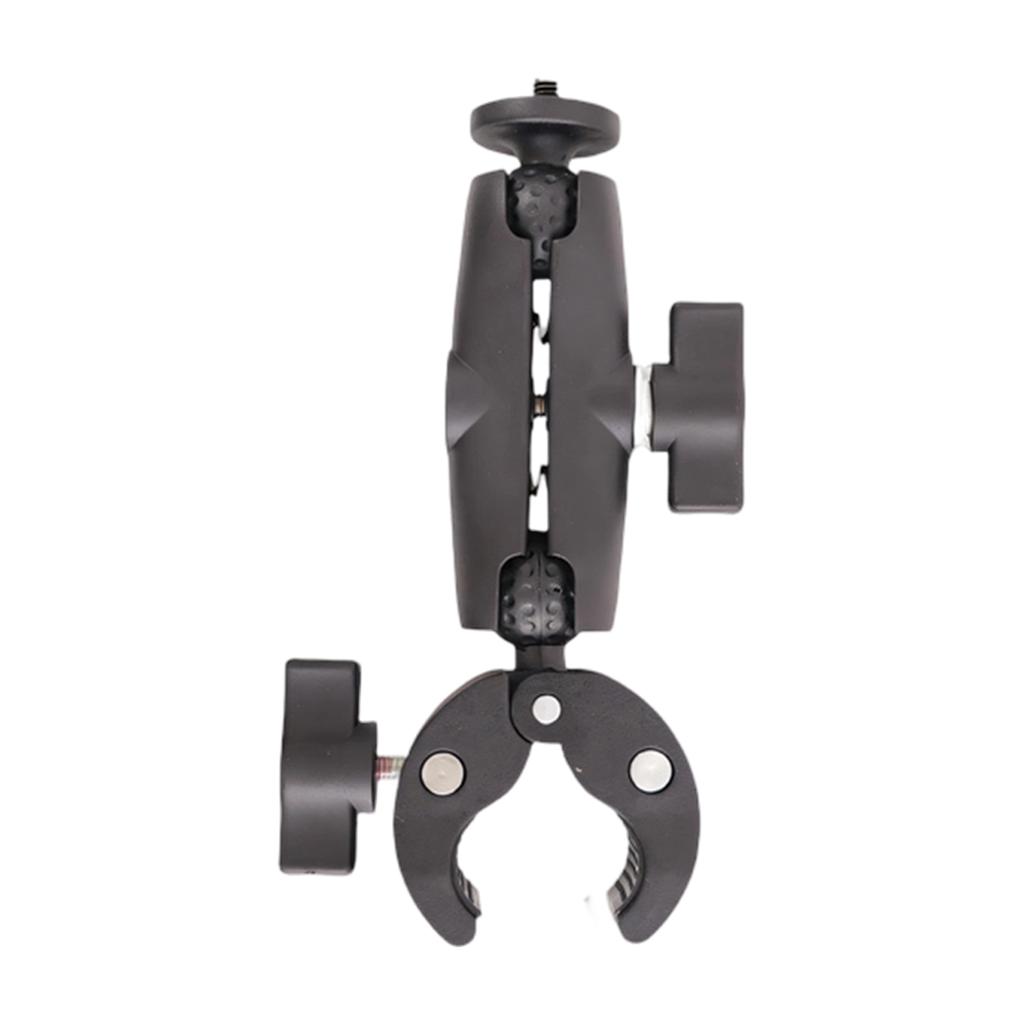 Shockproof Flexible Double Arm Bike Camera Holder for Stable Video Recording with Quick Release and Wide Compatibility