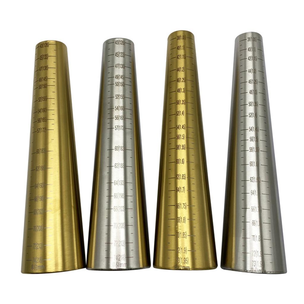Armreif-Dorn-Größenmesser Edelstahl Kupfer Gold/Silber Tragbar zum Umformen und Anpassen von Armreifen Schmuckwerkzeug