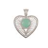 Aqua Chalcedony Gemstone 925 Sterling Silver Jewelry Handmade Women Pendant1.4" CP-15-15