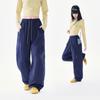 Women's Pants, American Straight Leg Work Pants, Loose Paratrooper Pants, Hong Kong Style Functional Casual Pants