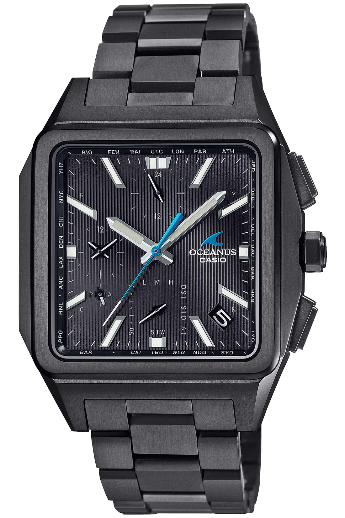 

Годинник Oceanus у класичній лінії Bluetooth оснащений радіоприймачем Solar Sapphire Glass Black [Casio] [Made Japan] OCW-T5000B-1AJF для чоловіків