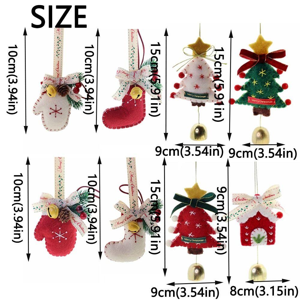 Felt Christmas Tree Ornaments Exquisite Xmas Hanging Decorations Christmas Tree Pendant  Home Decor