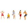 Realistic Beach Volley Figure Model 1:64 Scale Hand Painted Miniature Figures for Dioramas Props,Photography Collectors