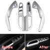For Ford Escape Kuga LHD 2017 2018  Inner Door Handle Armrest Cover Window Lift Switch Buttons Trims Car Styling Accessories