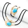 Spiral Snail Acrylic Jewelry Set Ladies Necklace Bracelet Combination
