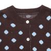 2026 Autumn/Winter Women's Polka Dot Wool Knit Cardigan - Fashionable European & American Long Sleeve Sweater