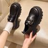Fashion Uniform Shoes Small Leather Shoes Female British Girl Japanese Wild Black Retro Mary Jane Shoes Women Platform Oxford Shoes
