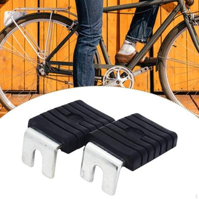 2 Pieces Bicycle Rear Pedals Foot Pegs Anti Skid Replacement Plates for Mountain