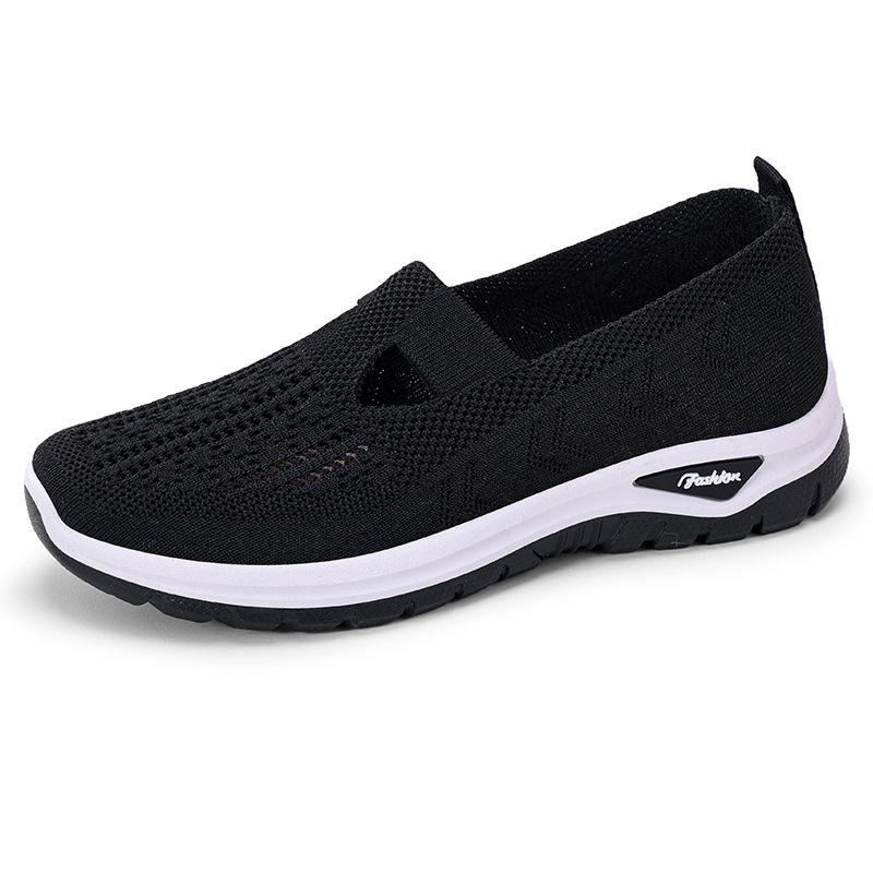

Women s Casual Breathable Mesh Slip-On Shoes - Versatile Large Size Old Beijing Style for Moms 40