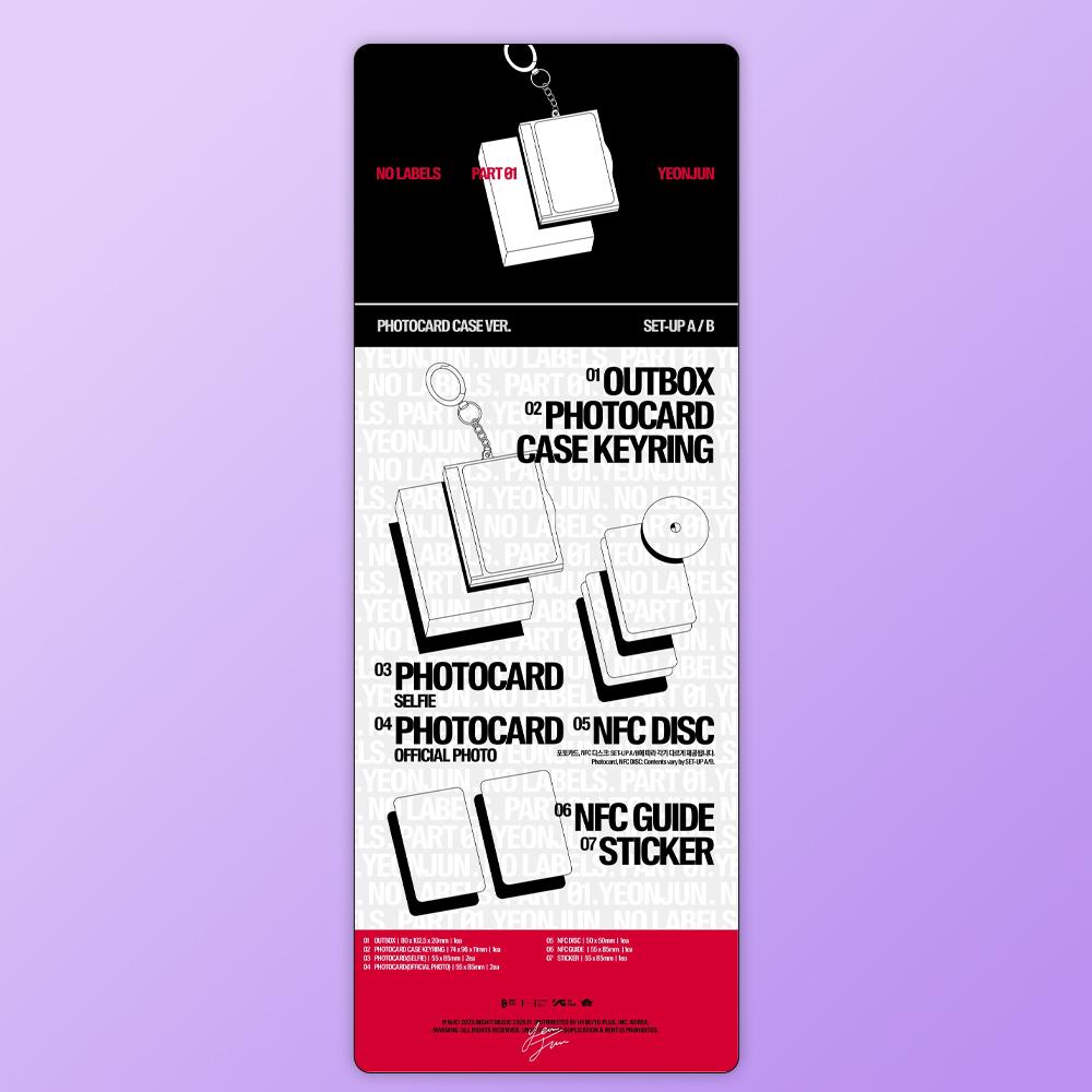 (PRE-ORDER) YEONJUN - NO LABELS: PART 01 (Photocard Case Ver.)