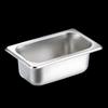 304 Edelstahl 1/9 Gastronorm Speisebehälter, 6,5 cm tief, 5er-Pack