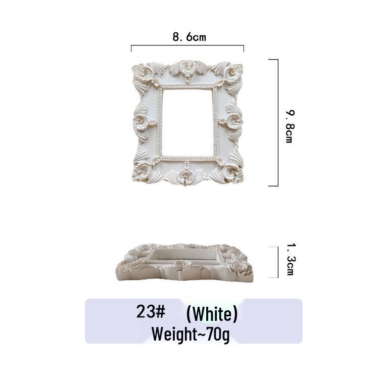 Mini Gold European Style Photo Frame for Still Life & Nail Art Props