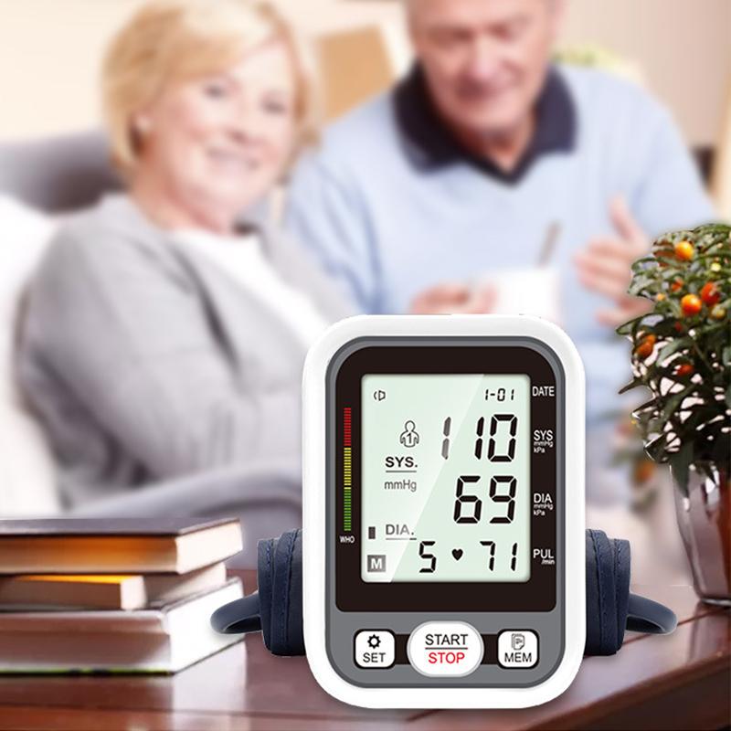 Blood Pressure Monitor Automatic LCD Display Home Use Upper Arm Digital Sphygmomanometer No Voice Function