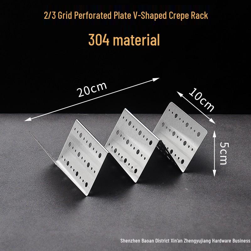 304 Stainless Steel V-Shaped Taco Holder for 2 or 3 Tortillas