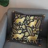 2D Cute Cats On Branch Floral Pillow Cover Pattern Cushion Cover Suitable For Sofa Bedroom Car Pillow Cover