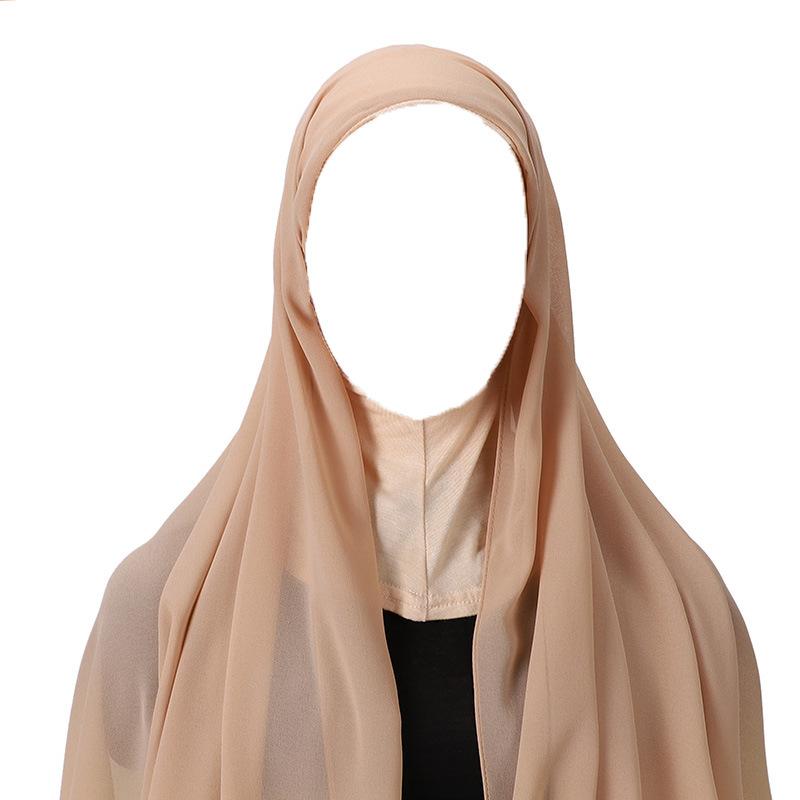 High Quality Muslim Instant Hijab Scarf Women Plain Ready Easy Wear Hijab for Girls