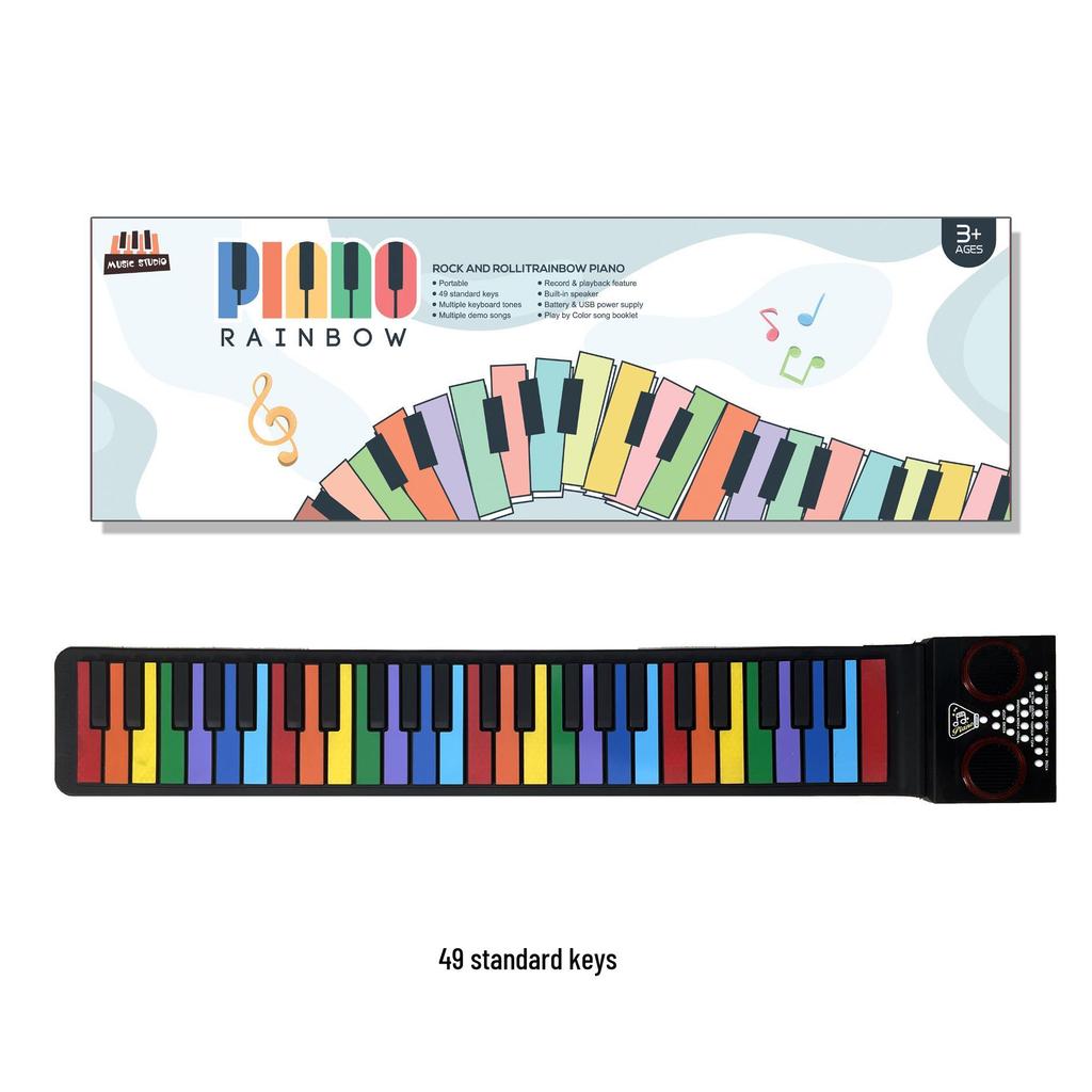 Portable 49-Key Foldable Piano for Kids