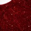 Christmas Sexy Dress Party Long Sleeve Irregular Hip Dress for Women