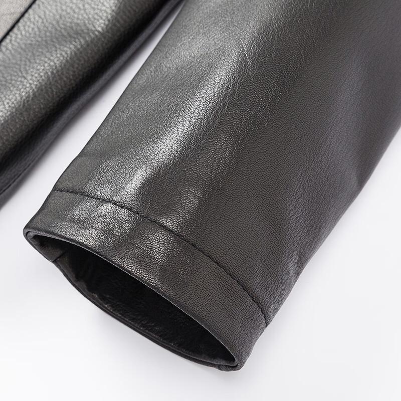 FAPAI Men's Classic Goatskin Leather Jacket