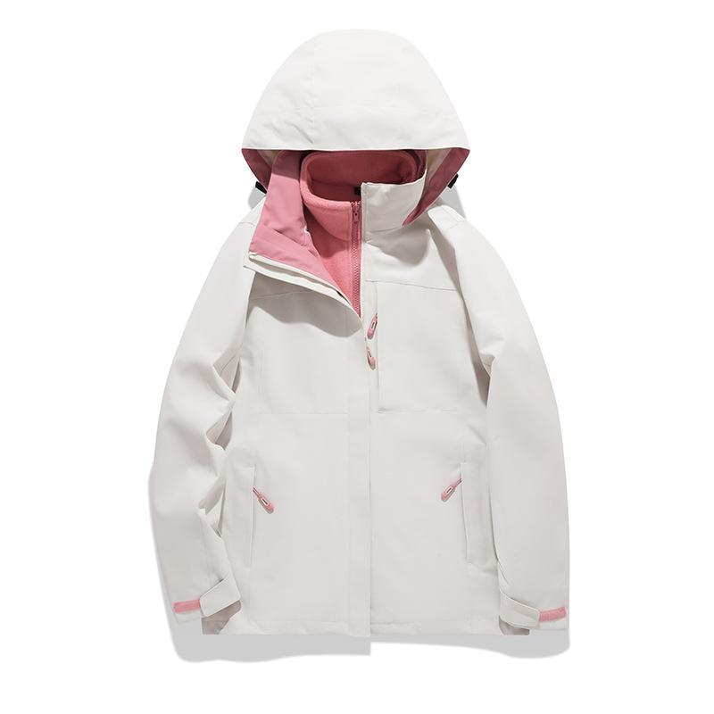 

Fleece Lining Two-piece Set, Three-in-one Couple s Jacket, Outdoor Mountaineering Clothing, Overalls, Warm Jacket for Men and Women M